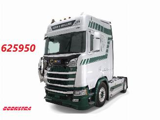 krockskadad bil vrachtwagen Scania S S650 4X2 Euro 6 V8 Full Air Alcoa Standairco ACC Leder 2021/5